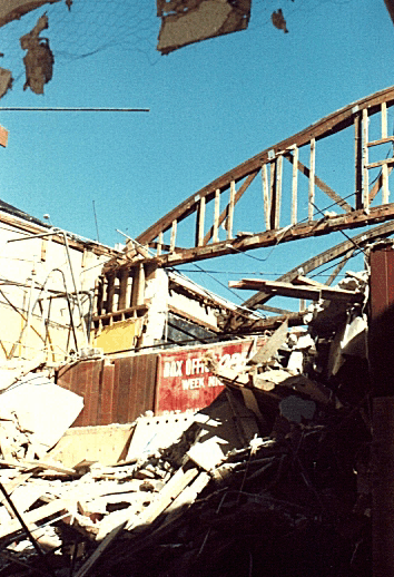 They were tearing it down.