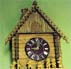 miniature sculpture tiny Clock-House Gnomes gnome