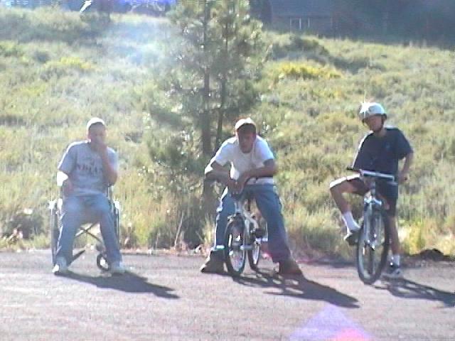 Mark, Mike, and Claybob take a break