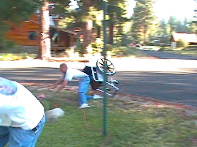 Wheel chair ain't good on dirt