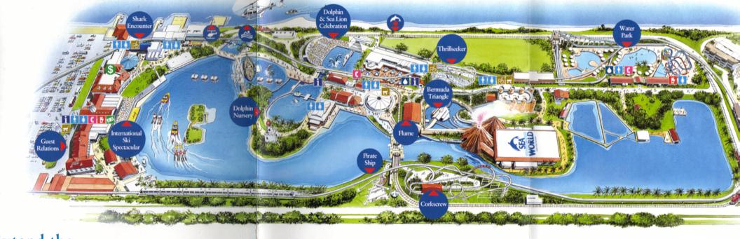 Sea World Gold Coast Map Past Maps: 1996, 1997, 1998