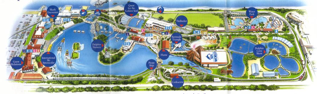 Seaworld Map Gold Coast Past Maps: 1996, 1997, 1998
