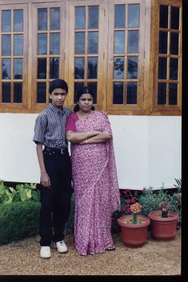 Daber with his mother Dr.Nigar