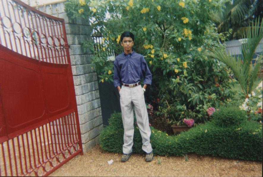 His own garden..