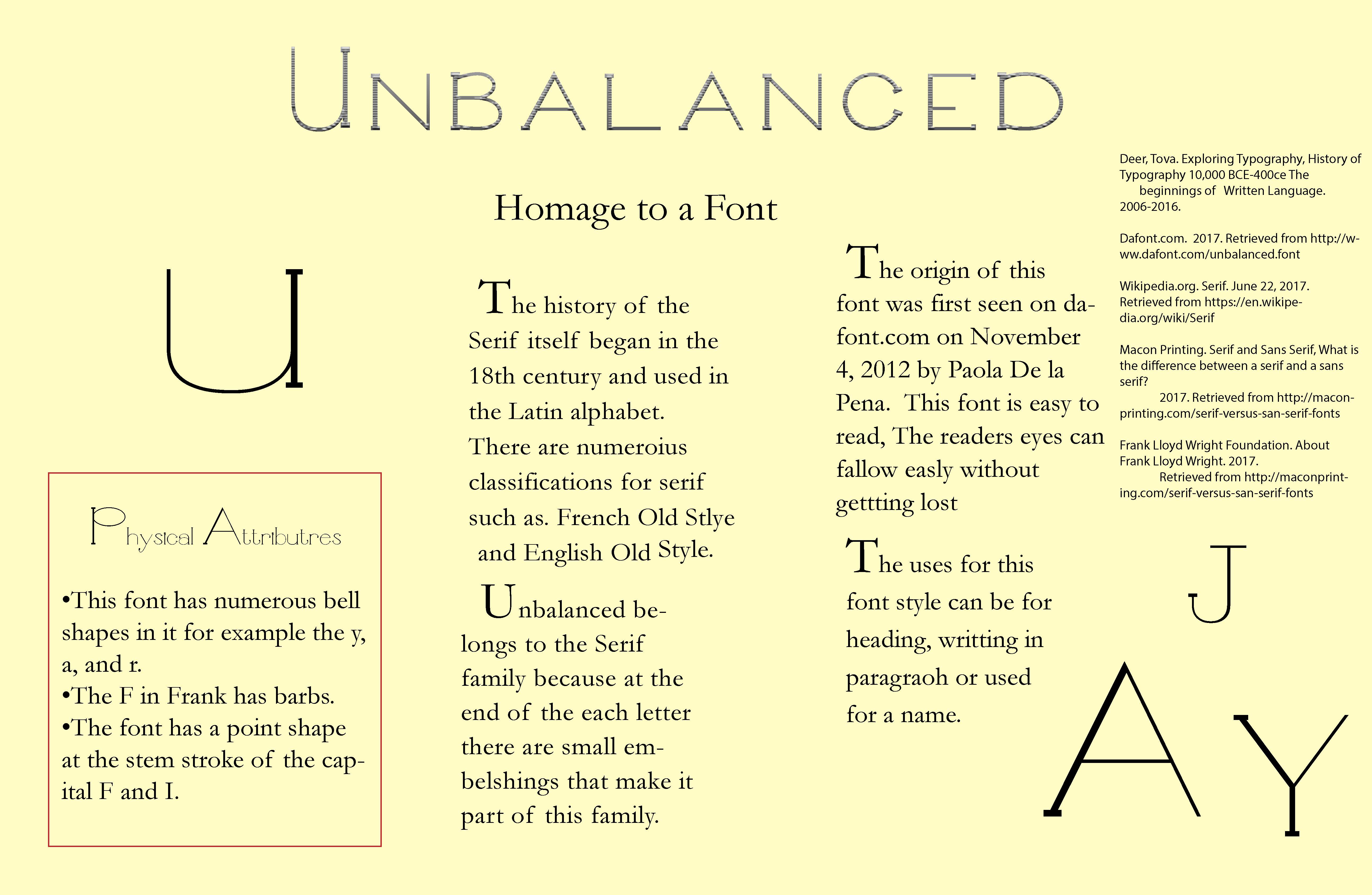 unbalanced