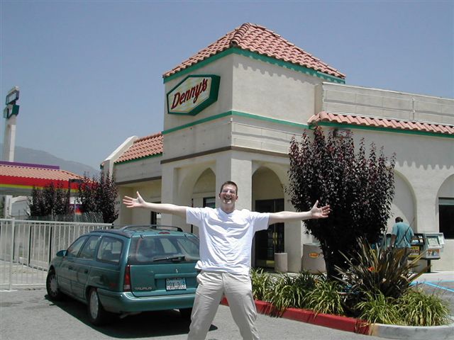 in front of DENNY'S