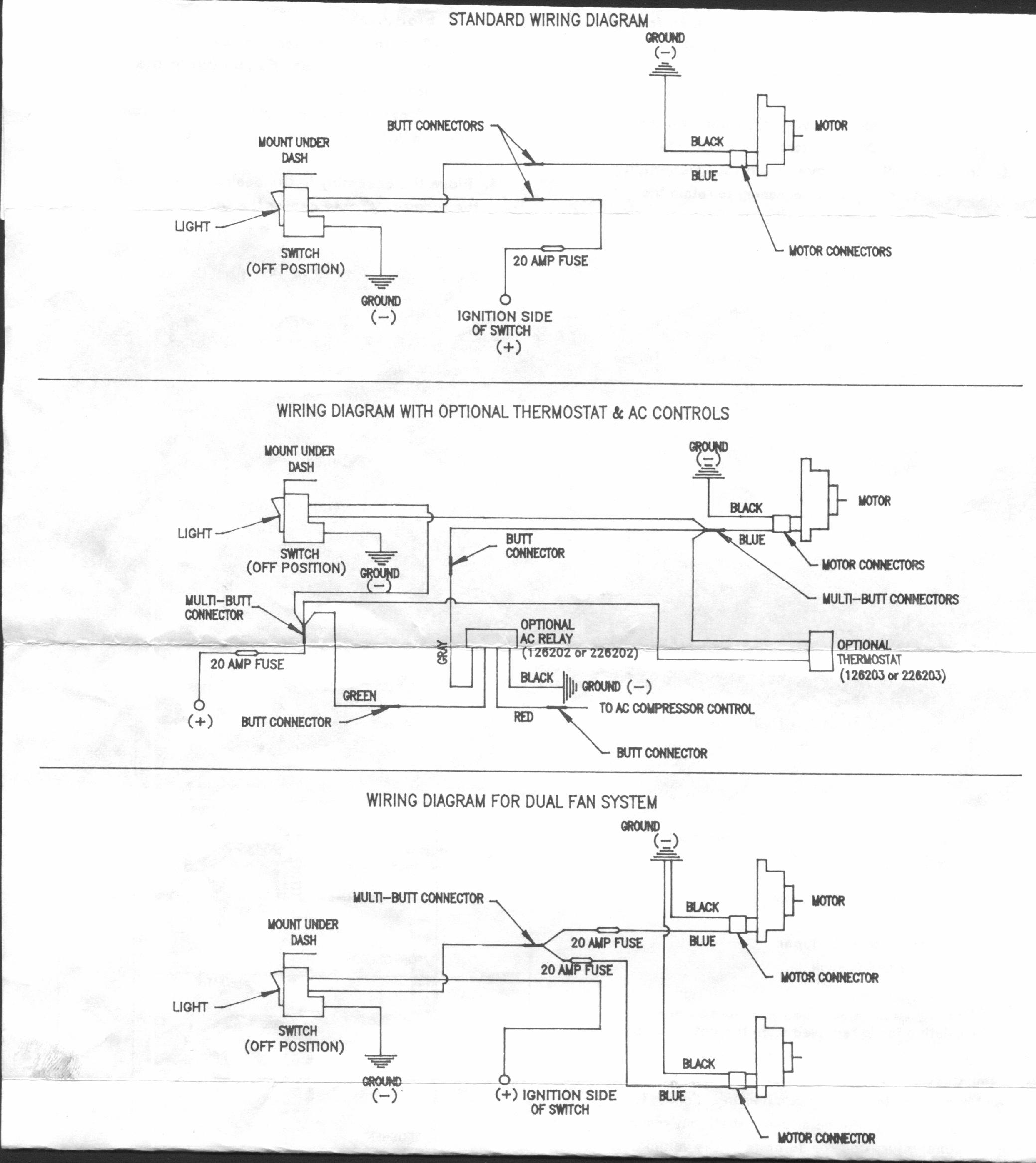Hayden Electric Fan Wiring Diagram