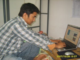 while working on this site