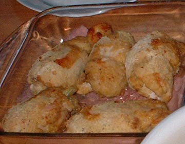 Chicken roll-up (husband-approved)