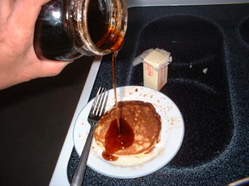 Basic Pancakes are frequent breakfast items on our table, especially that we eat it with our home-made maple syrup!