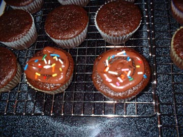 This choco cupcake is so moist and soft! Kids love decorating them with jimmies.