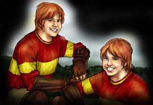 Fan art of Fred and George Weasley.