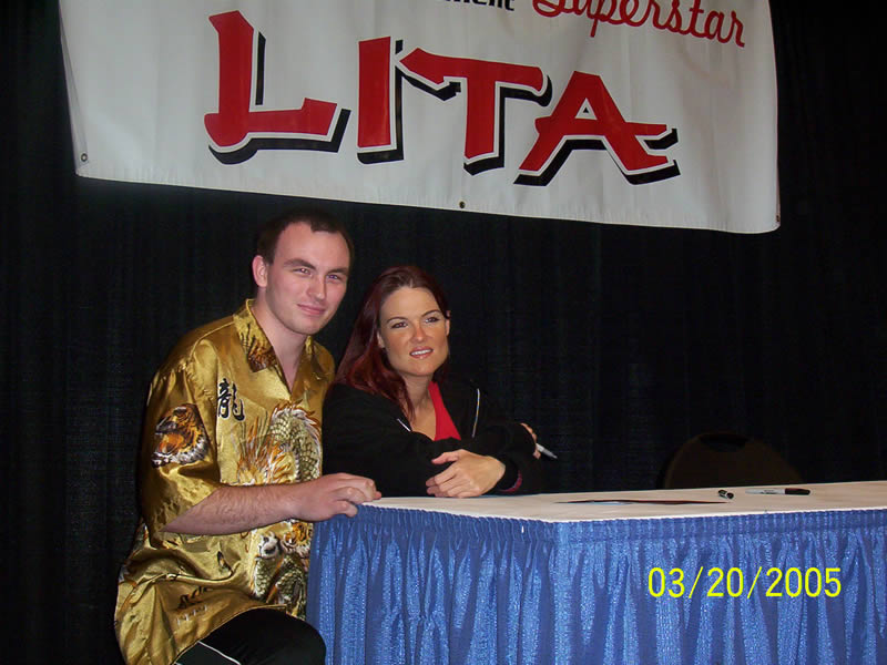 Me and Lita from the WWE, March 20, 2005
