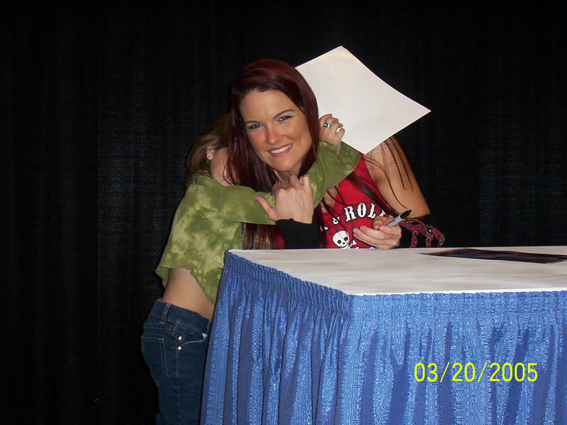 My niece Shi and Lita from the WWE, March 20, 2005