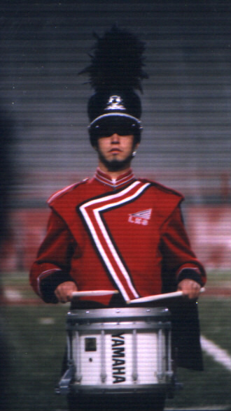 This is me in my Lincoln High School Band Uniform, December 2000. LLincoln High School, Lincoln, Nebraska.
