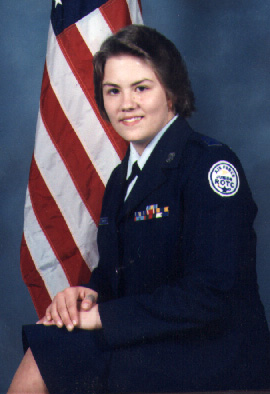 Julie, in her ROTC uniform