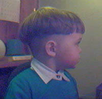 Ian's new Haircut... Almost 3 years old