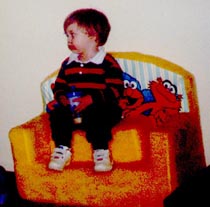 Ian's First couch... Sesame Street!