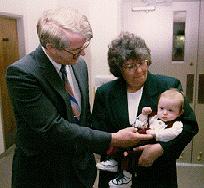 Ian with Grandma Bev and Grandpa Randy