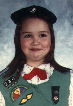 Me in my Junior Girl Scout Uniform