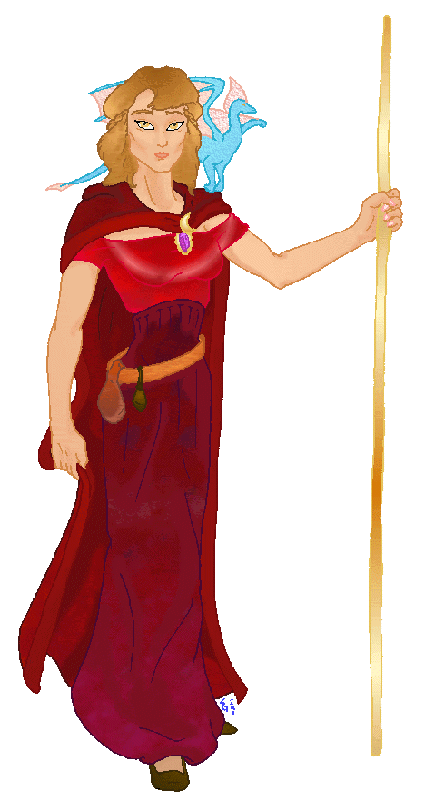 Mystic Dragon:  Master Mage, Caretaker of the Warren, Princess of Lanutha, and rider of silver Myrah'Care