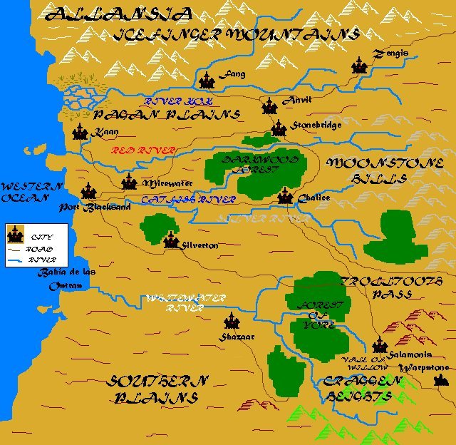 Mapa de Allansia