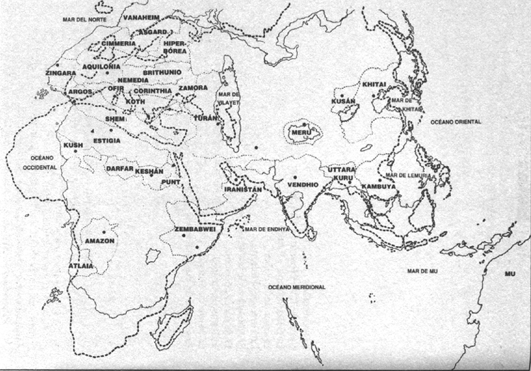 Mapa de la Era Hibórea