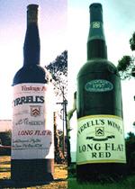 Bottle of Tyrrells Long Flat Red Wine, Mangrove Mountain, NSW
