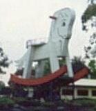 Rocking Horse, Gumeracha, South Australia - if you can climb this 18 metre tall Big Rocking Horse, you'll get a certificate!