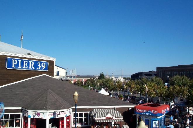 Pier 39 and the Bay Bridge