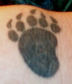 Top Left Wrist Tattoo - Bear Paw