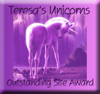 Teresa's Unicorns Outstanding Site Award