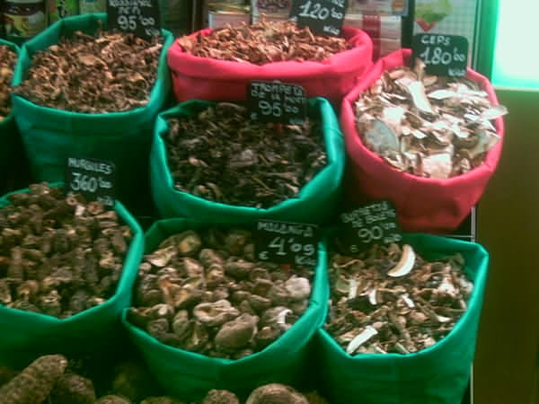 Bolets variados, de la Boqueria
