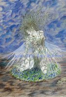Portents of Rebirth-- Prismacolor Pencil and Ink Wash