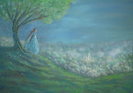 The Overlook-- Pastels and Digital Retouch