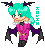 a teeny weeny morrigan from darkstalkers