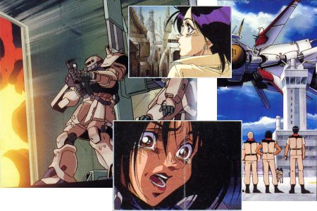[Anime collage from 'Gundam 0083' and 'Battle
Angel']