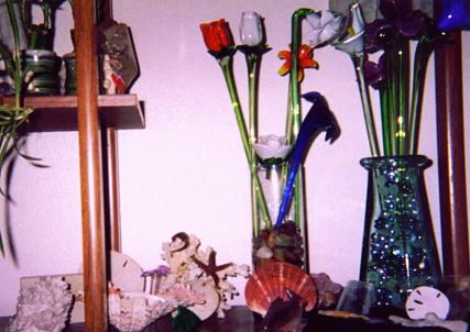 glass flowers and things