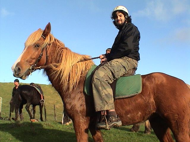 He's a rhinestone cowboy...da da dum...la la la la...he's always off-key.