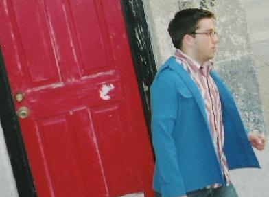I see a red door and I want to paint it black...actually, they repainted this door white.