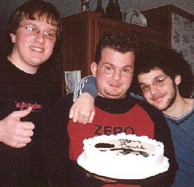 Mmm...I love ice cream cake...did you know that there is fudge inside it?!