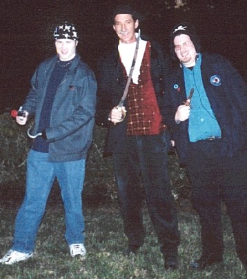 Yes, all three of us together! We are a deadly duo...err..trio! 