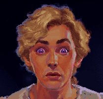OH MY GOD!!! No one expected this! It's a surprise appearance by everyone's favorite piratey hero, Guybrush Threepwood! Doesn't he look happy to be here?!