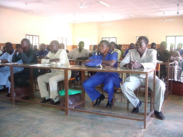 Vue des s�minaristes lors de l'ouverture du s�minaire