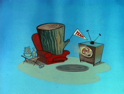 log watching tv