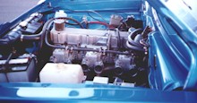 Hemi 265ci with triple weber carburettors
