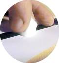 Limpeza da fita com um peda�o de algod�o macio