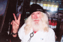 doc white shirt peacesign