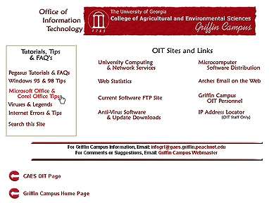 CAES Griffin Campus OIT page