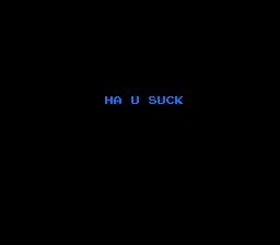 New Game Over text.